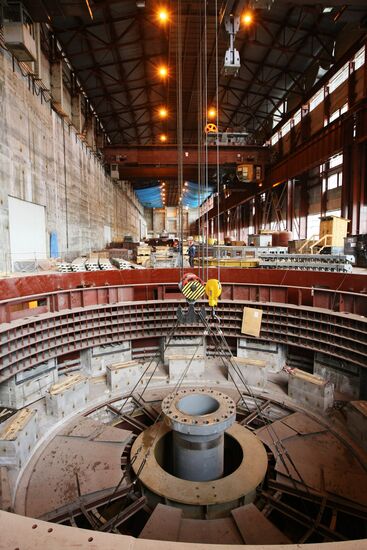 Construction of Boguchansk HPP