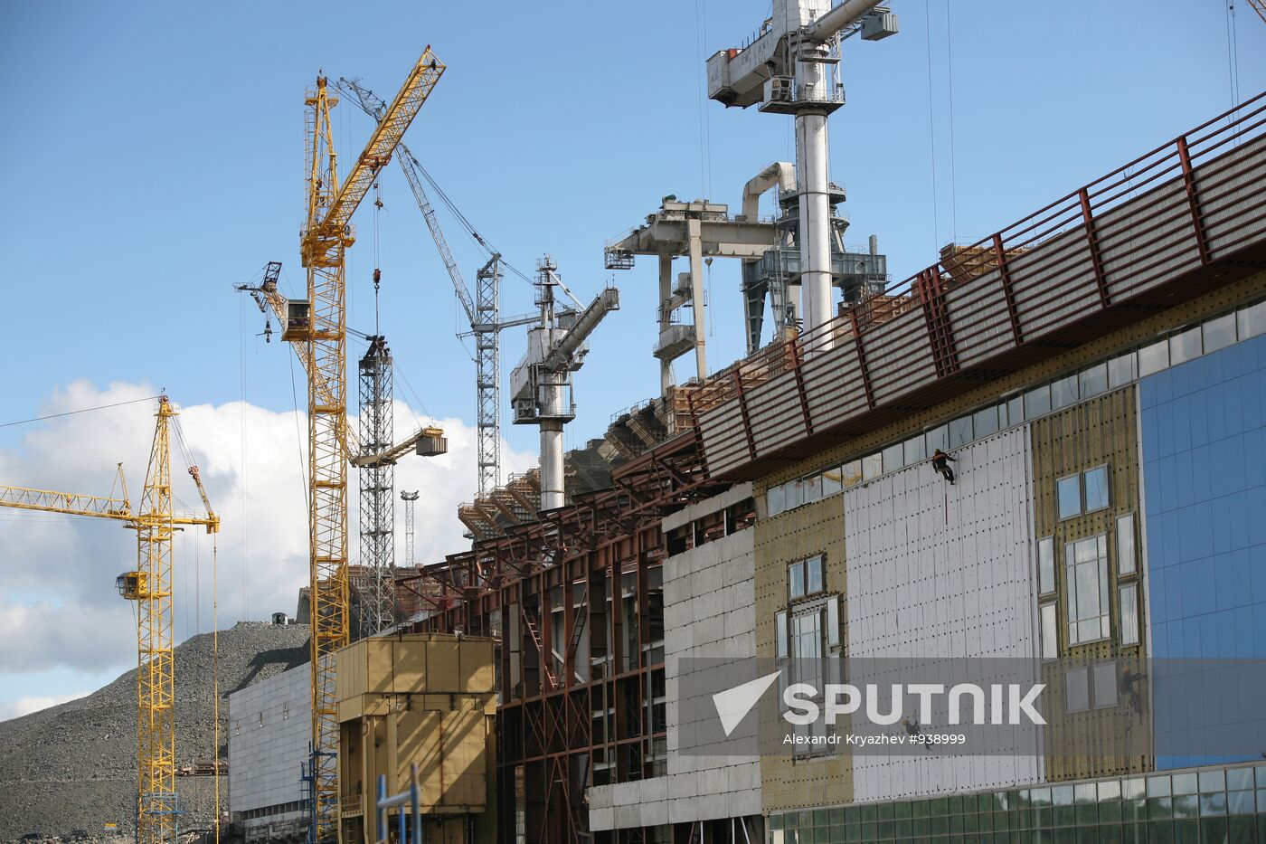 Construction of Boguchansk HPP