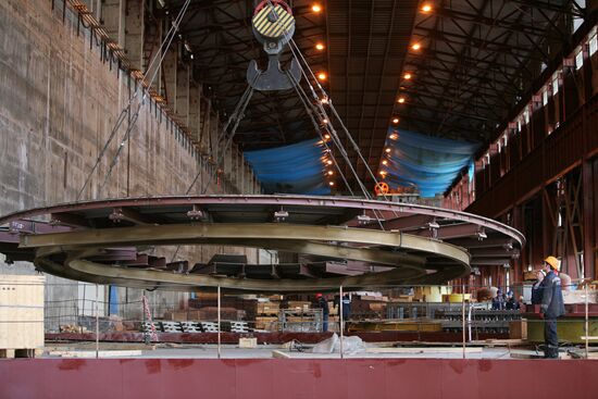 Construction of Boguchansk HPP