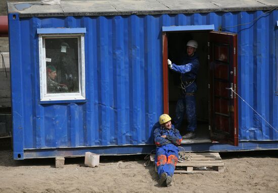 Construction of Boguchansk HPP