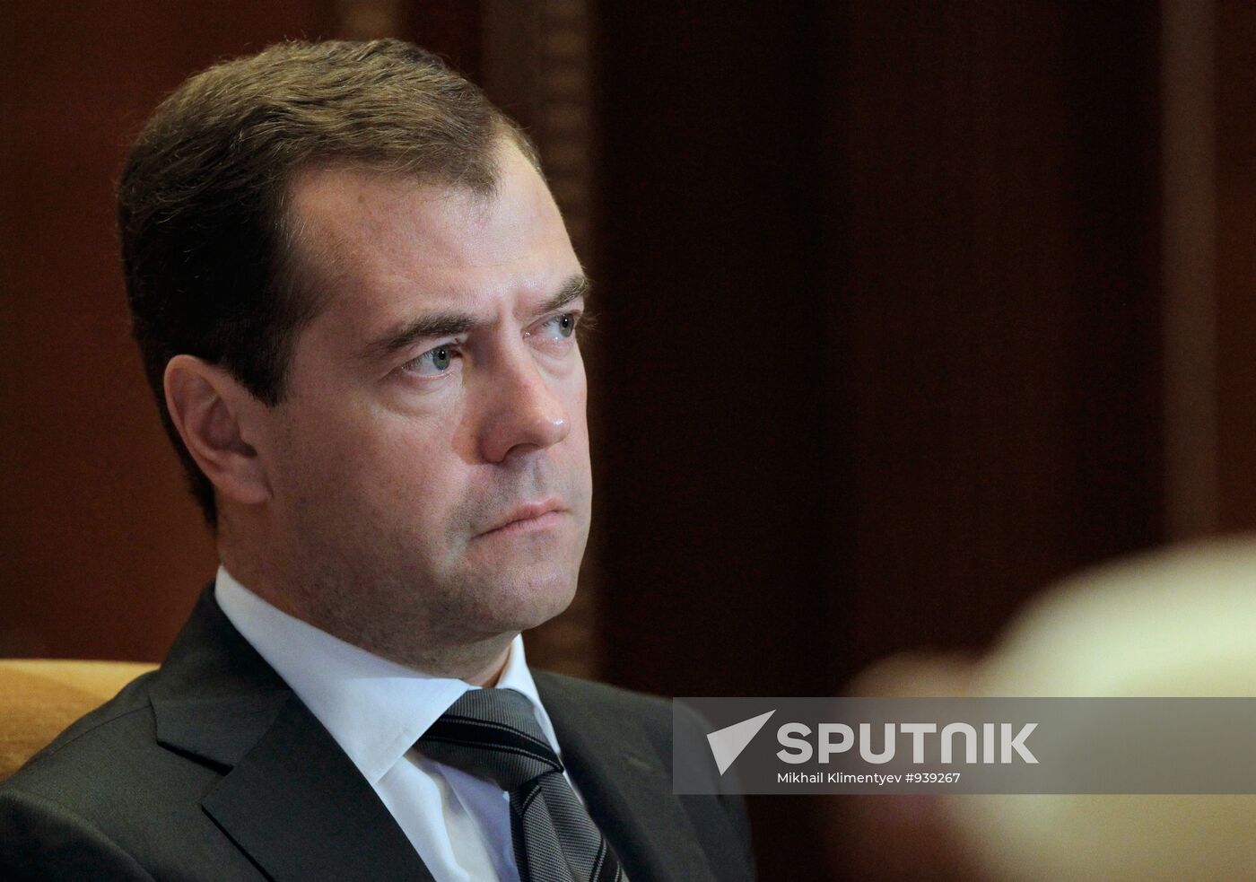 Dmitry Medvedev holds meeting, Gorki residence