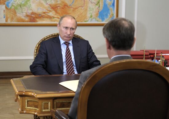 Vladimir Putin meets with Alexander Avdeyev