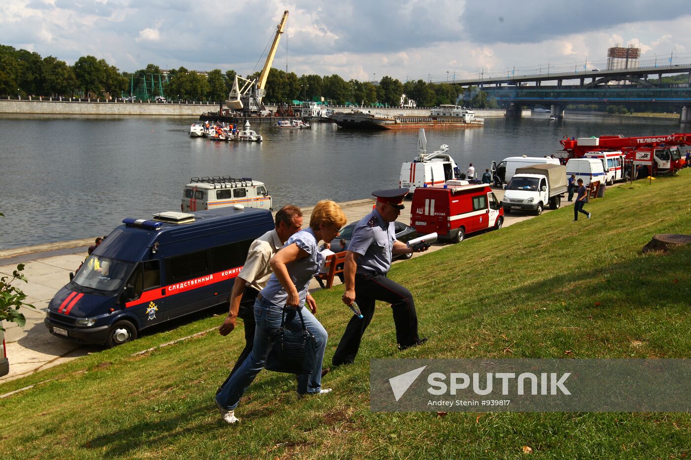 Boat collision on Moscow River