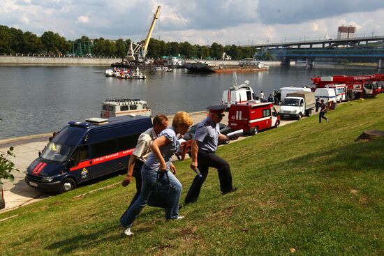 Boat collision on Moscow River