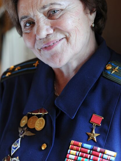 Jubilee of test pilot Marina Popovich