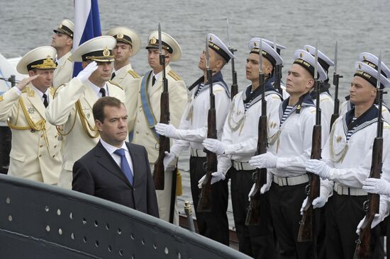 Dmitry Medvedev visits Baltiysk
