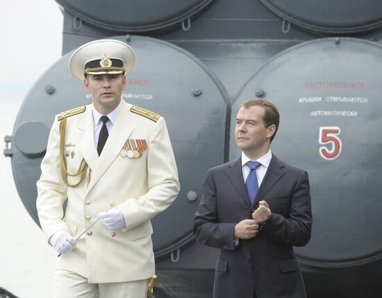 Dmitry Medvedev visits Baltiysk