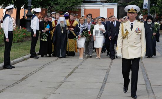 Svetlana Medvedeva visits Kronstadt