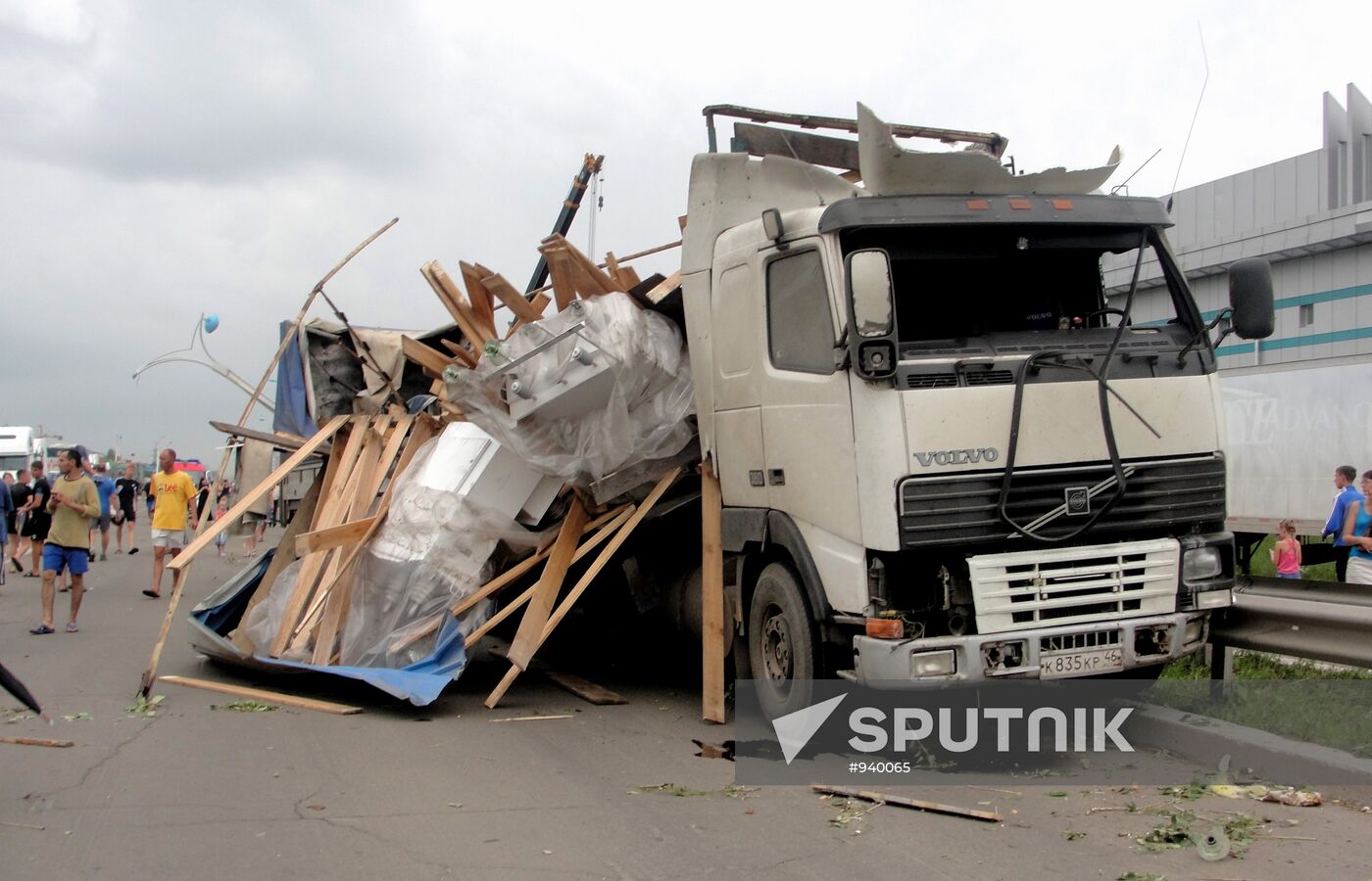 Tornado aftermath in Blagoveshchensk