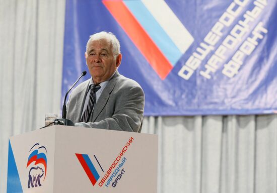 Leonid Roshal at People's Front and United Russia primaries
