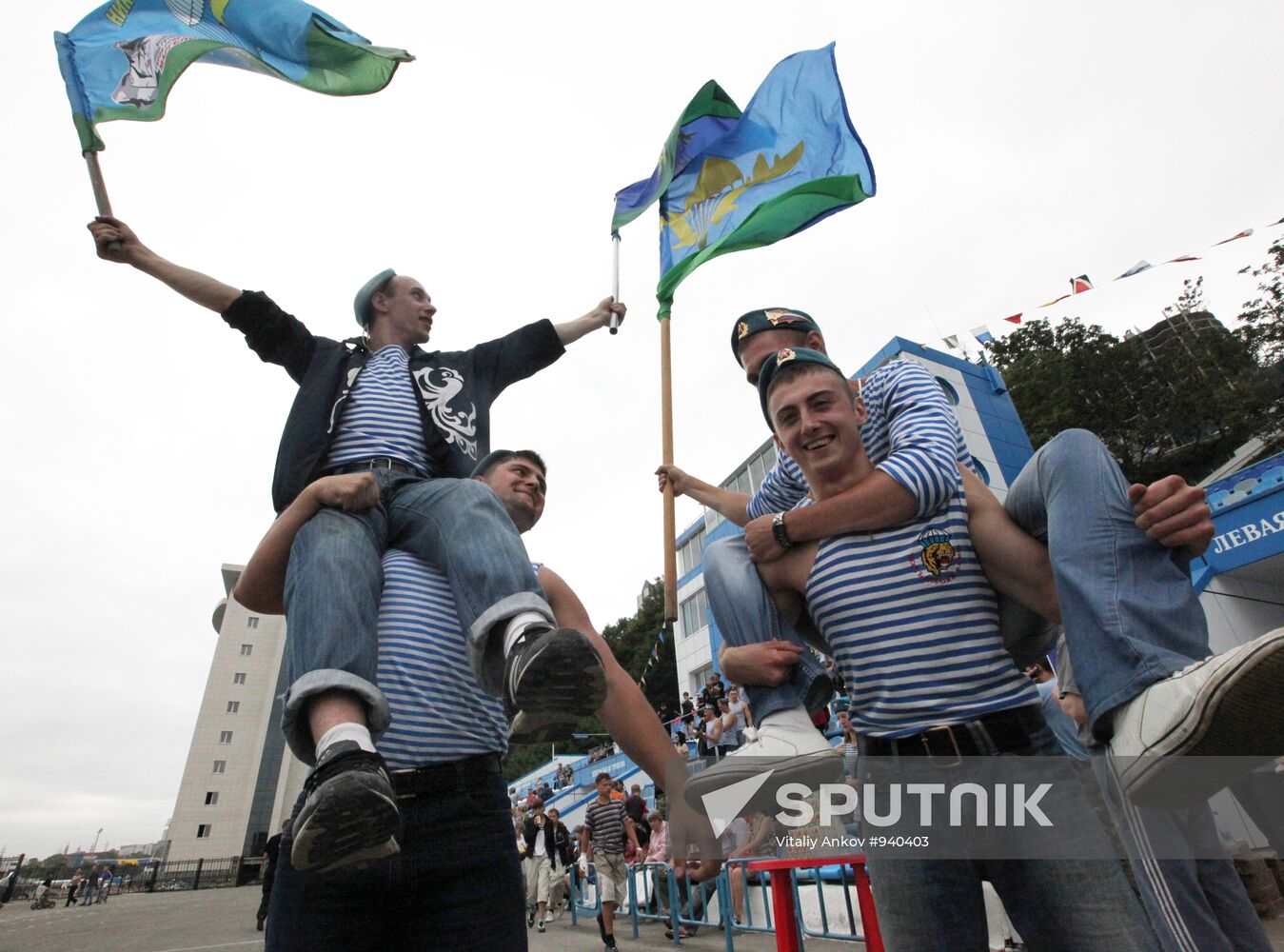 Celebration of Airborne Troops Day, Vladivostok