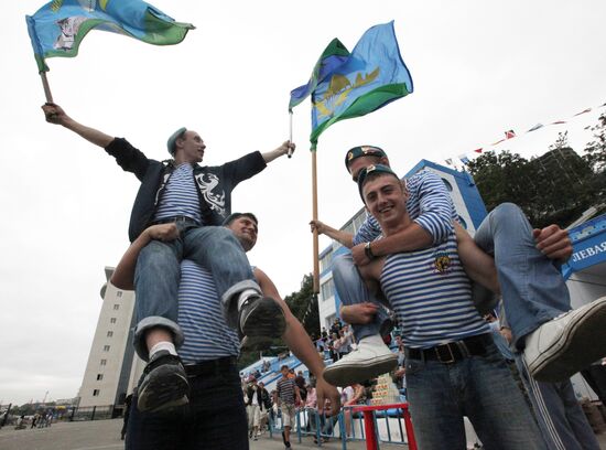 Celebration of Airborne Troops Day, Vladivostok