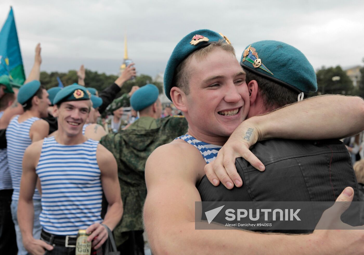 Celebrating Airborne Forces Day in St.Petersburg