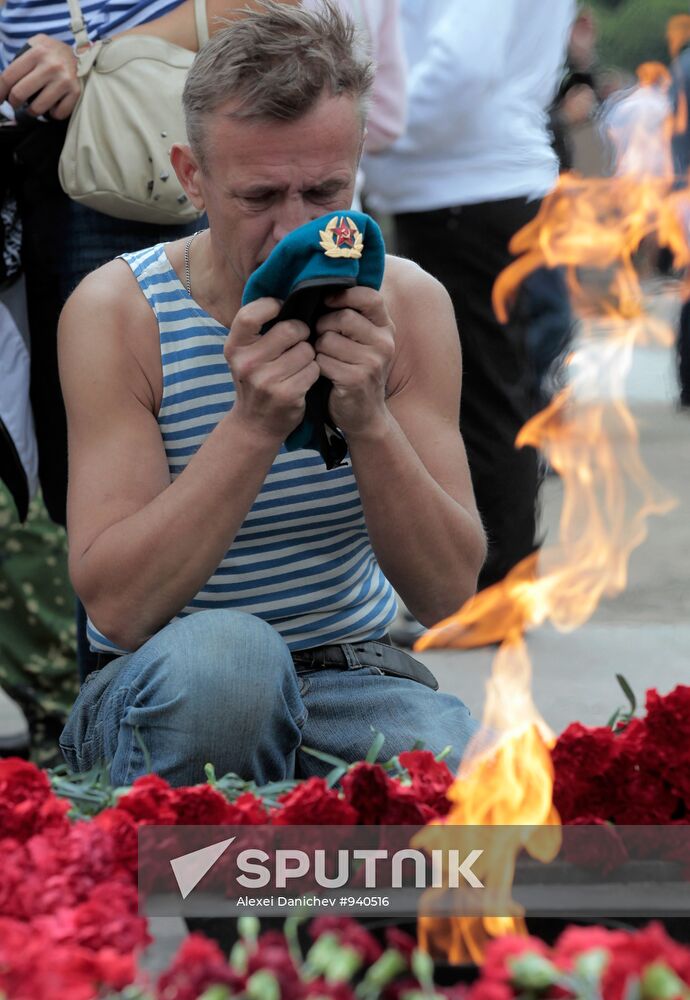 Celebrating Airborne Forces Day in St.Petersburg
