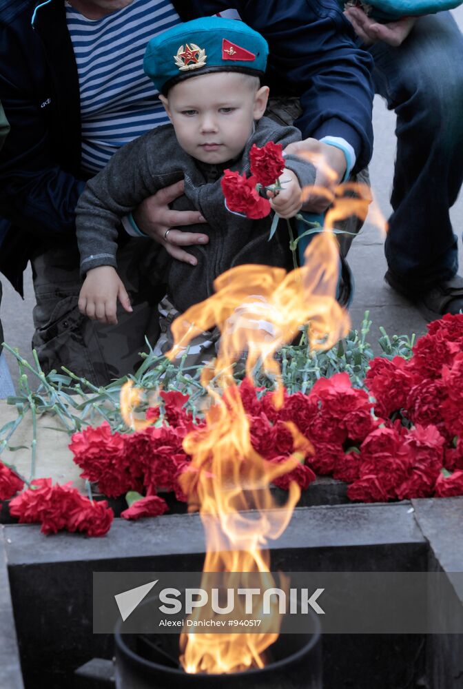Celebrating Airborne Forces Day in St.Petersburg