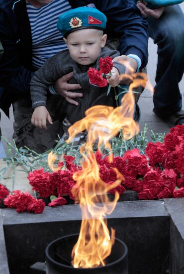 Celebrating Airborne Forces Day in St.Petersburg