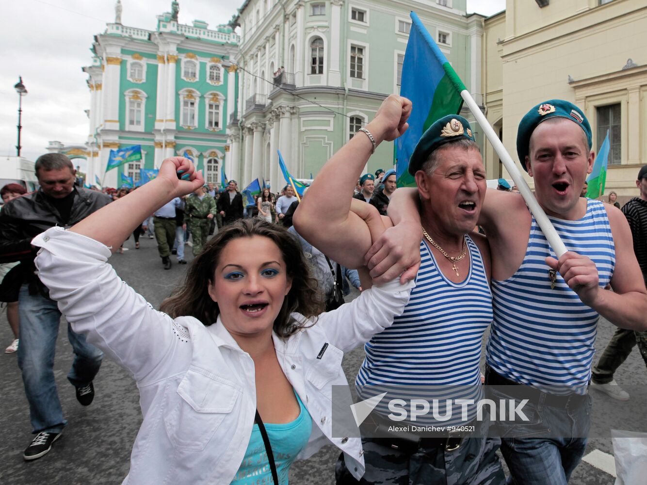 Celebrating Airborne Forces Day in St.Petersburg