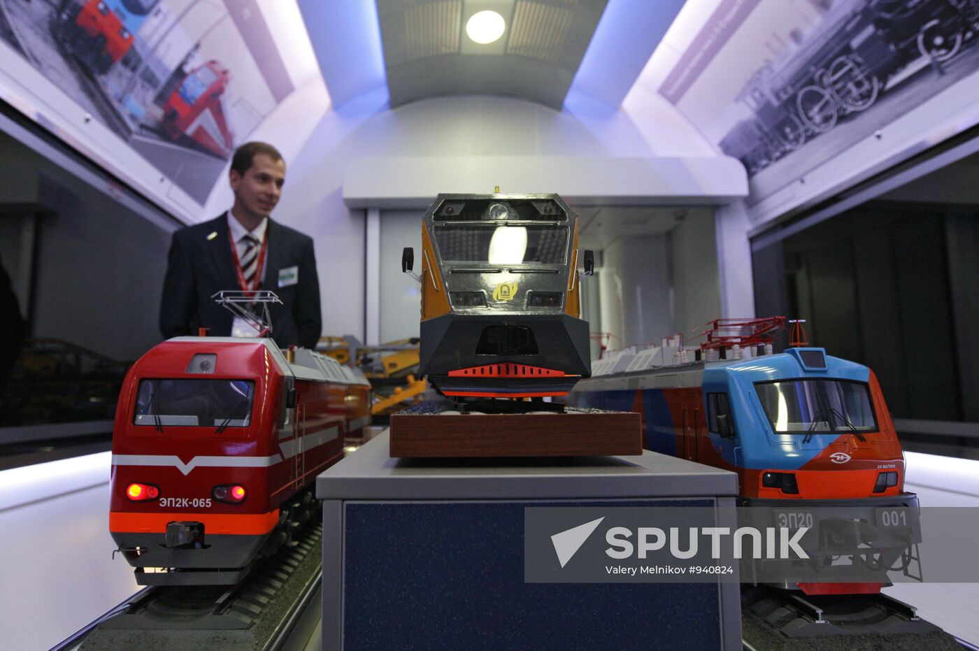 Presentaiton of Russian Railway's train museum