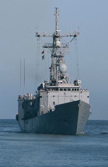 U.S. Navy's USS Carr frigate arrives in Baltiysk