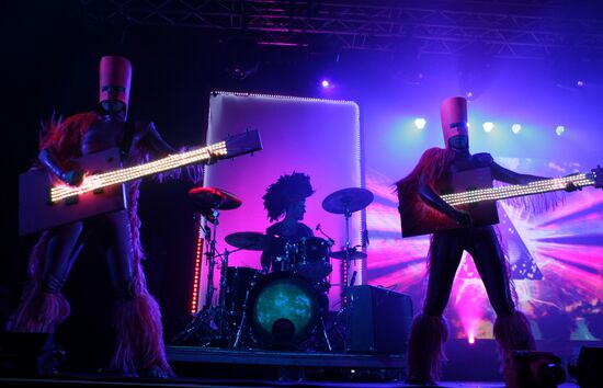 Australian electro-pop duo Empire of the Sun perform in Moscow