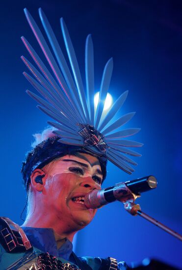 Australian electro-pop duo Empire of the Sun perform in Moscow