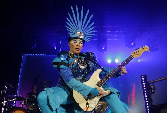 Australian electro-pop duo Empire of the Sun perform in Moscow