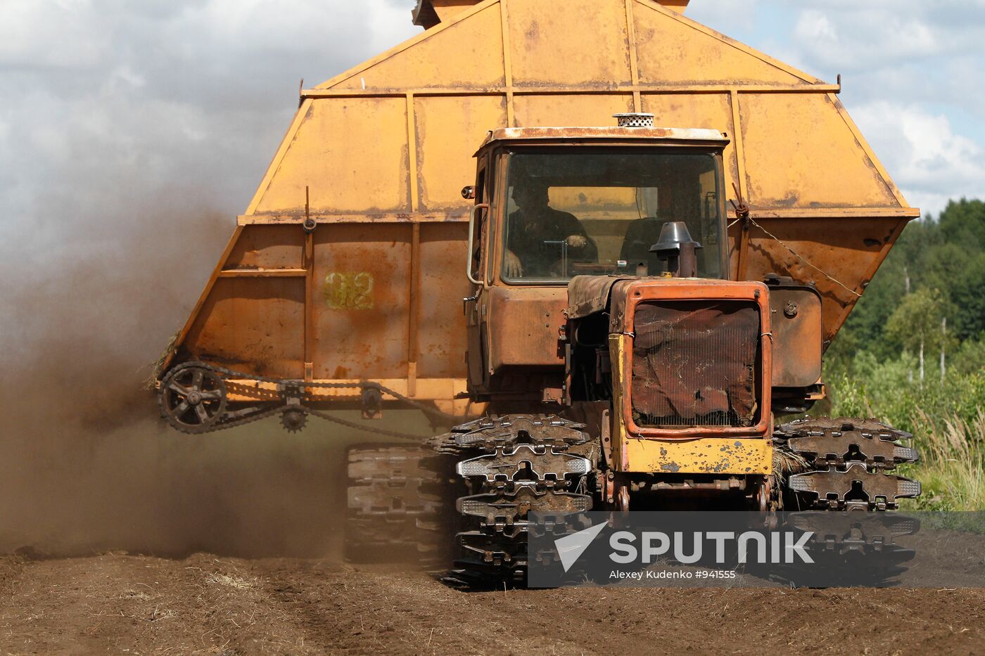 Peat extracted and processed in Shatura