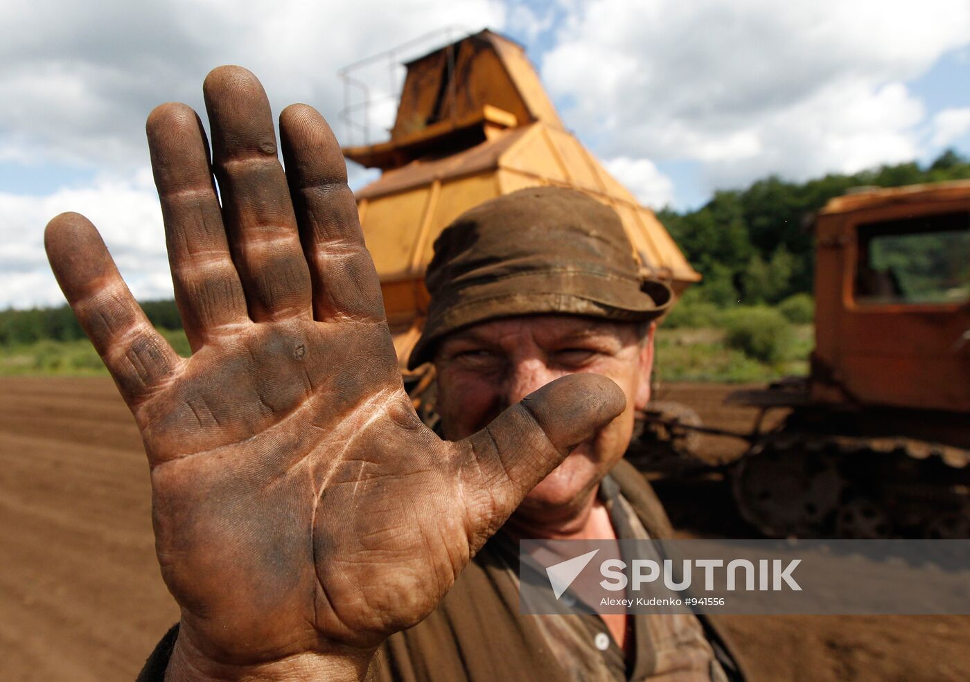 Peat extracted and processed in Shatura