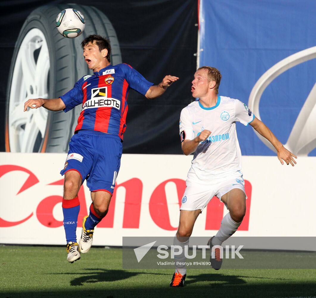 Football. Russian Premier League. CSKA vs. Zenit