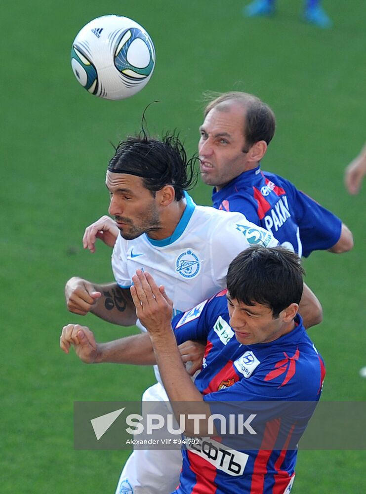 Football. Russian Premier League. CSKA vs. Zenit