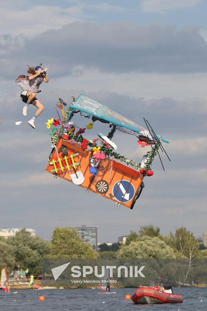 Red Bull Flugtag 2011 sports show staged in Moscow