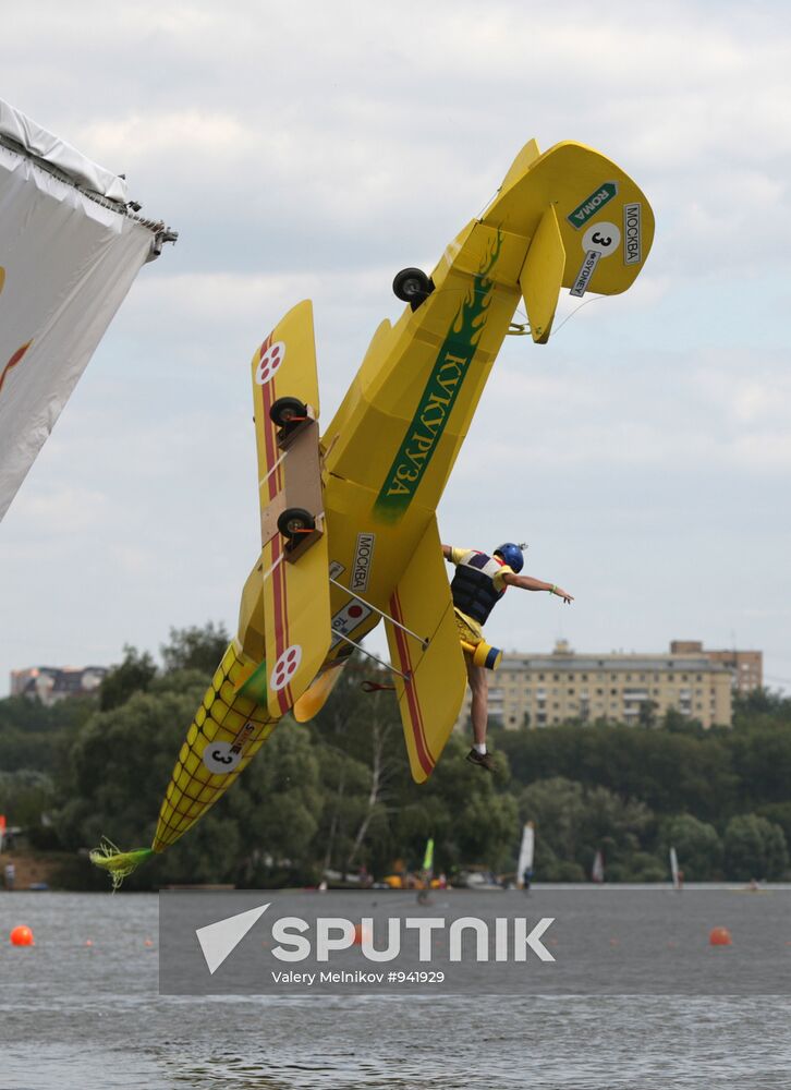 Red Bull Flugtag 2011 sports show staged in Moscow