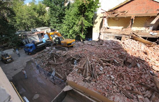 House No.25 in Bolshoy Kozikhinsky Lane demolished