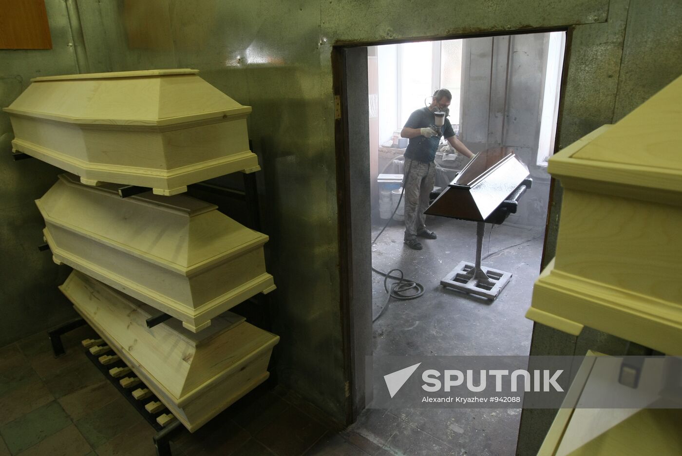 Products of Novosibirsk crematorium's Special Articles Plant