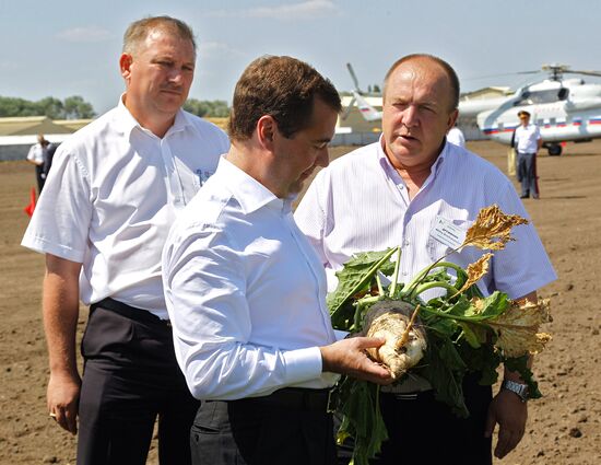 Dmitry Medvedev on working visit to Krasnodar Territory