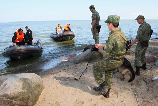 Border guards drill in Kaliningrad region