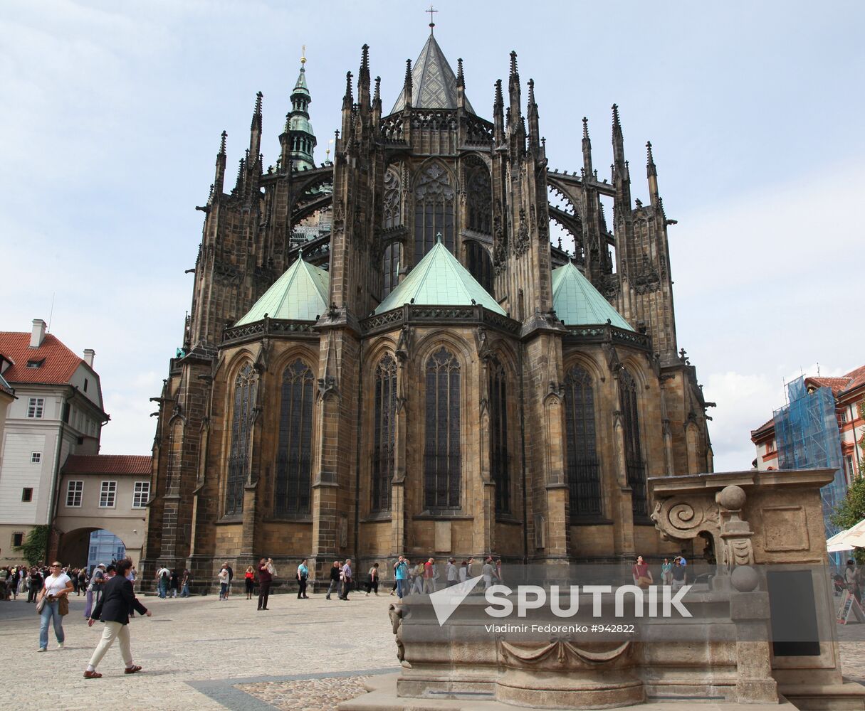 St. Vitus, St. Wenceslas and St. Adalbert Cathedral in Prague