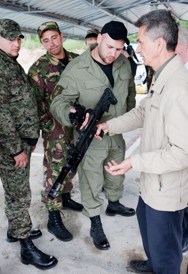 Military divers in training on Lake Baikal