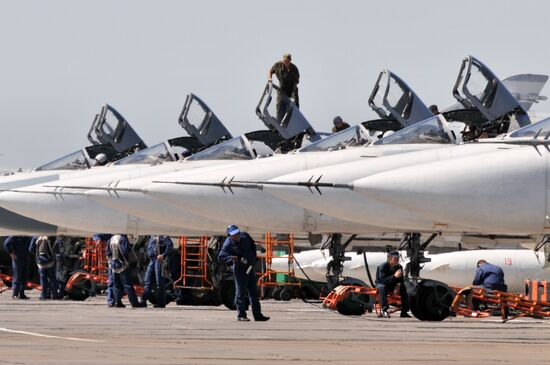 Military airbase in Voronezh Region