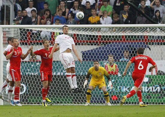 Russia vs. Serbia friendly football match