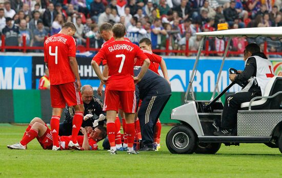 Russia vs. Serbia friendly football match