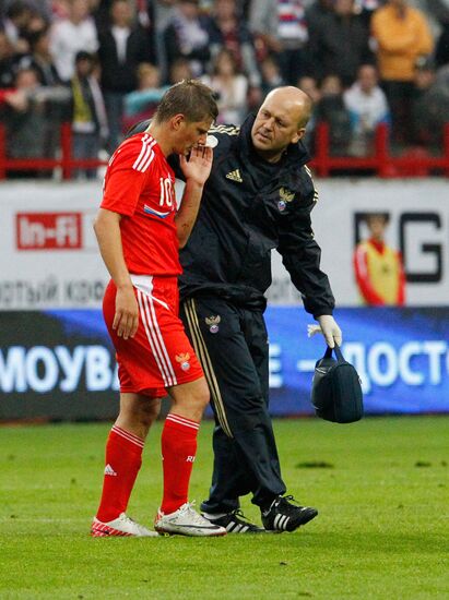 Russia vs. Serbia friendly football match