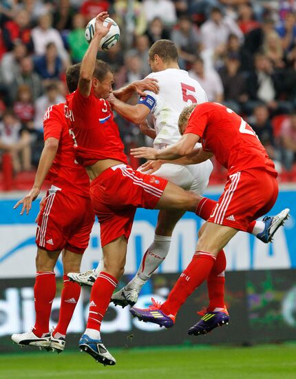Russia vs. Serbia friendly football match