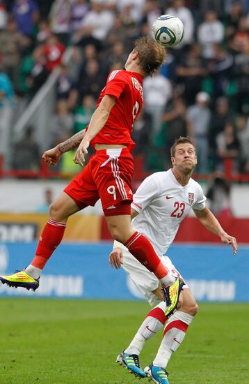 Russia vs. Serbia friendly football match