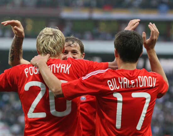 Russia vs. Serbia friendly football match