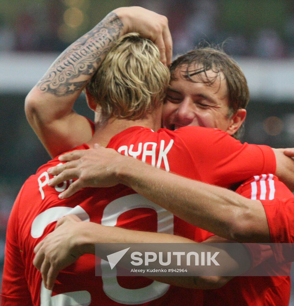 Russia vs. Serbia friendly football match