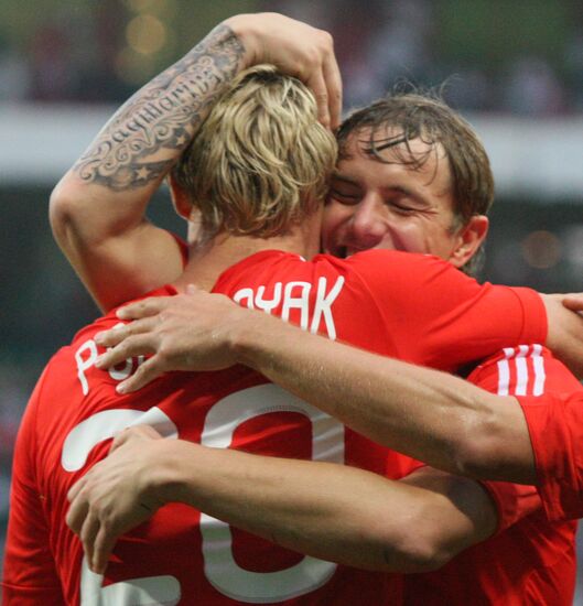 Russia vs. Serbia friendly football match