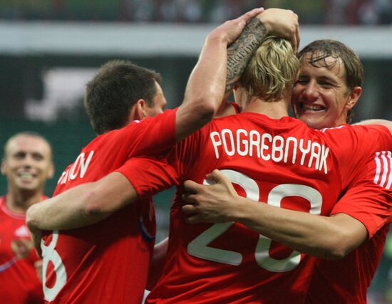 Russia vs. Serbia friendly football match