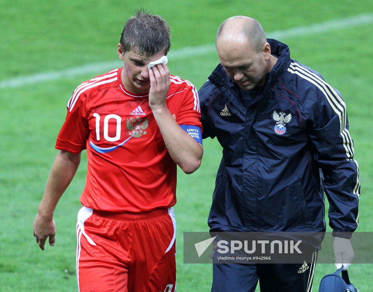 Russia vs. Serbia friendly football match