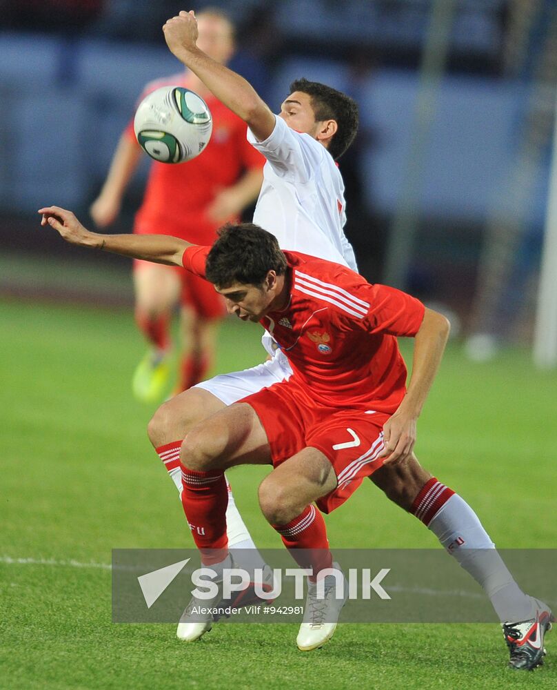 Russia's 2nd football squad vs. youth team friendly match